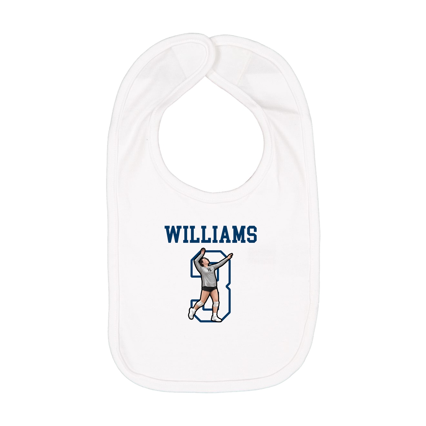 Infant Bib — Shirsey in White