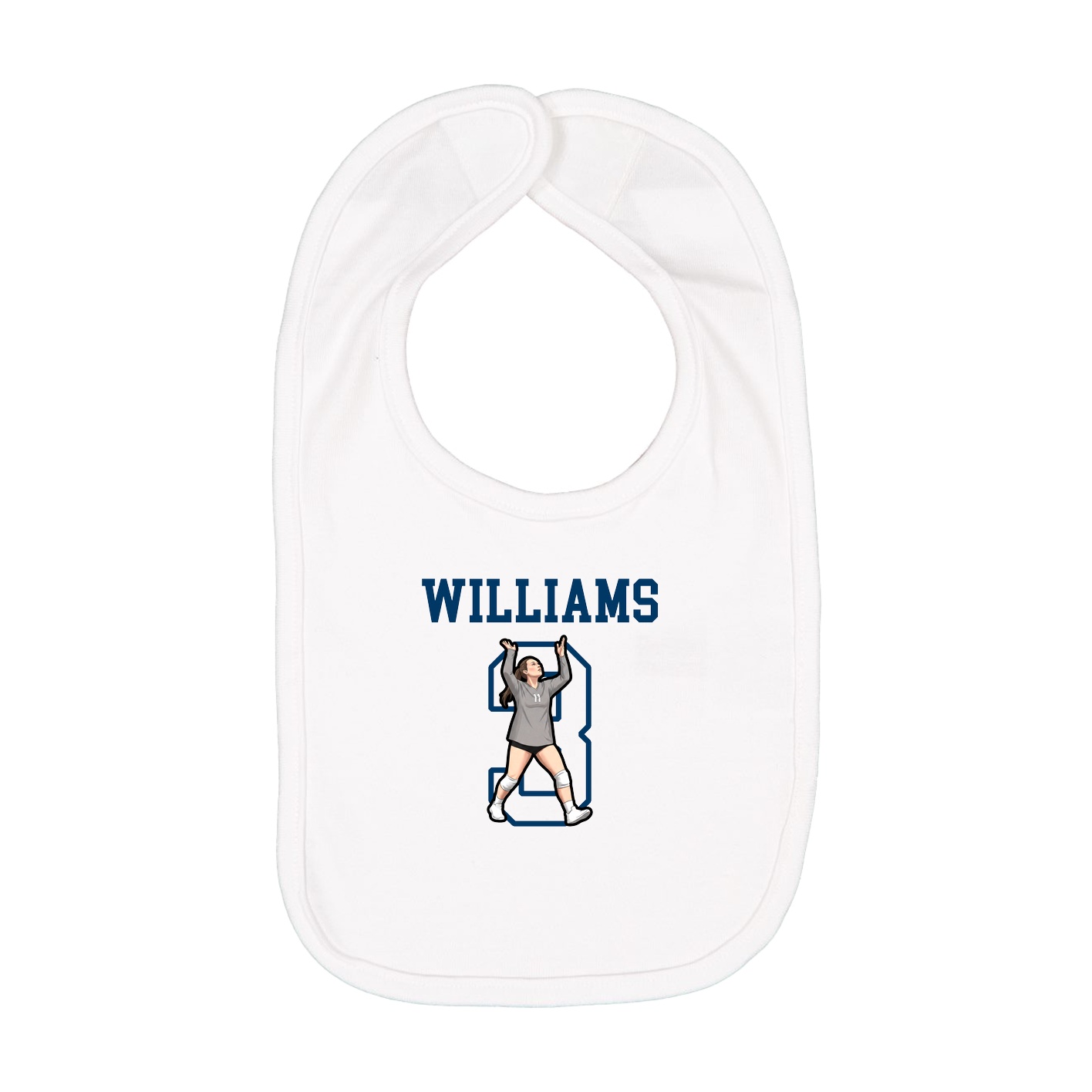 Infant Bib — Shirsey in White