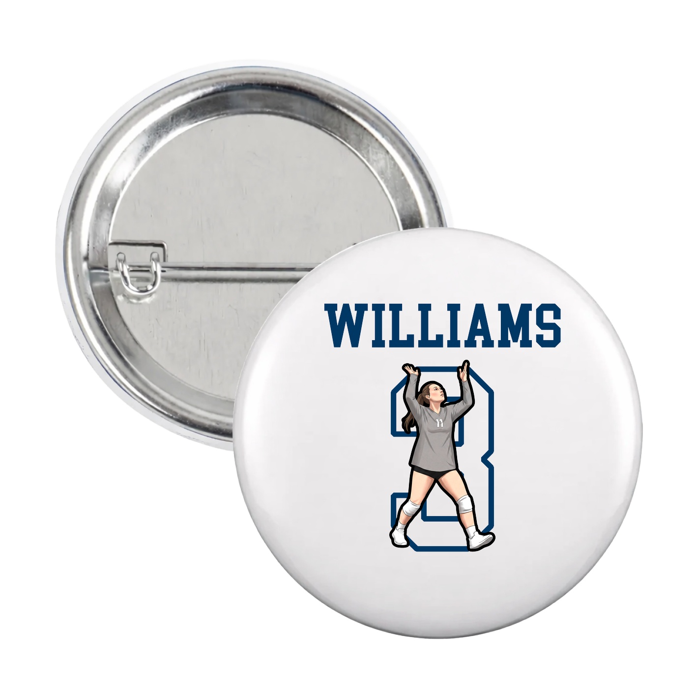 Game Day Button — Shirsey in White