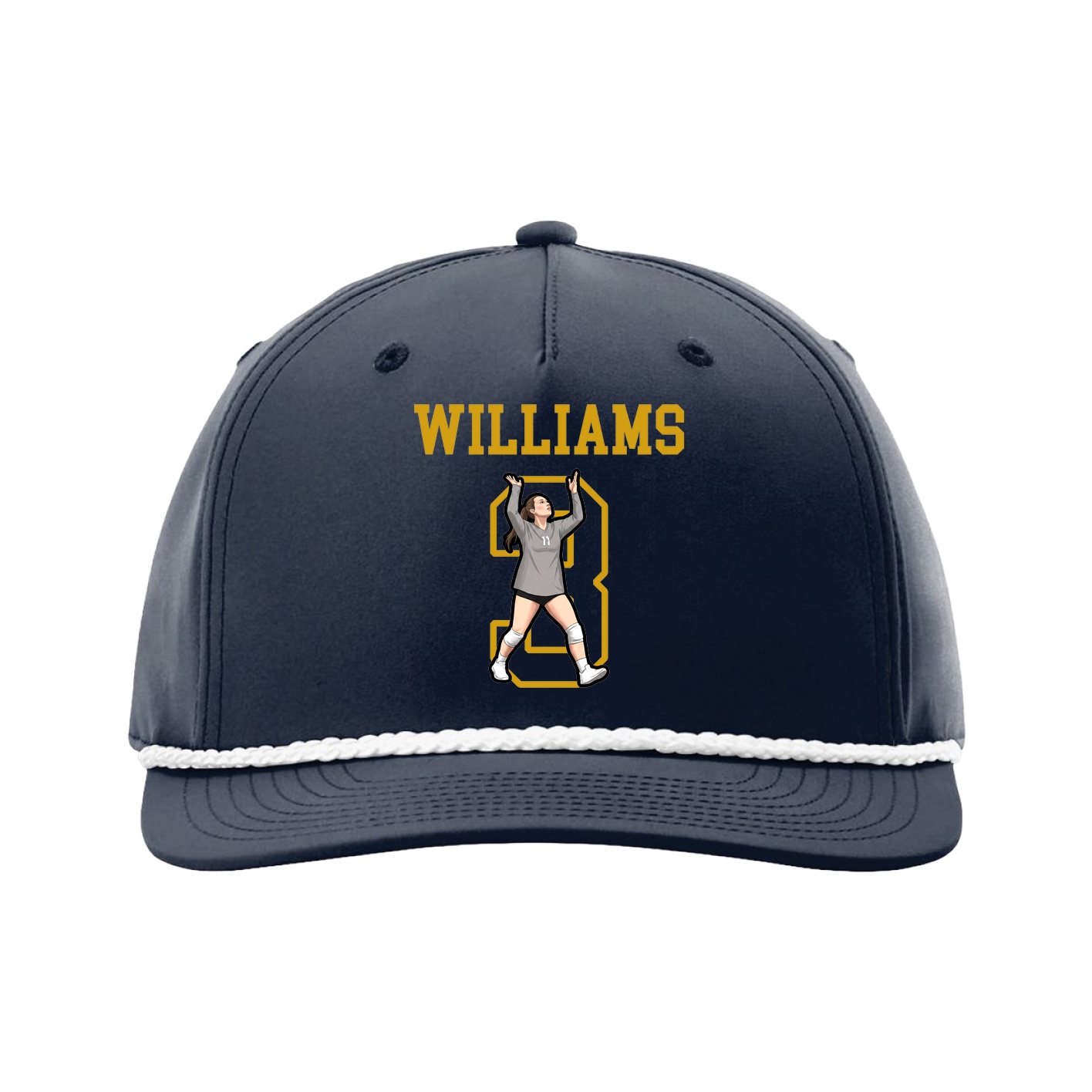 Five-Panel Classic Rope Cap — Shirsey in Navy