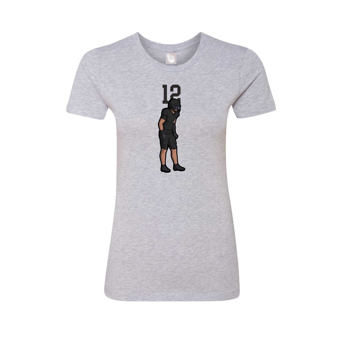 Womens Tee — Number Top in Grey