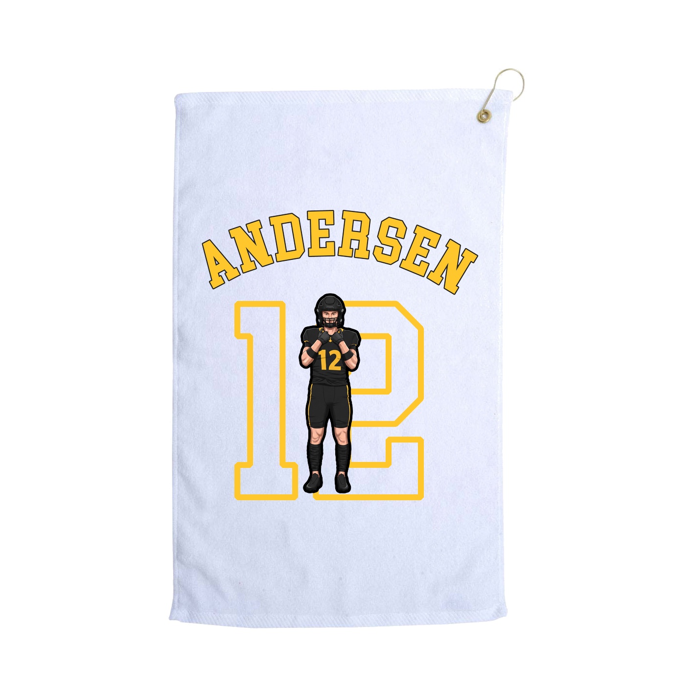 Golf Towel — Shirsey Arch in White