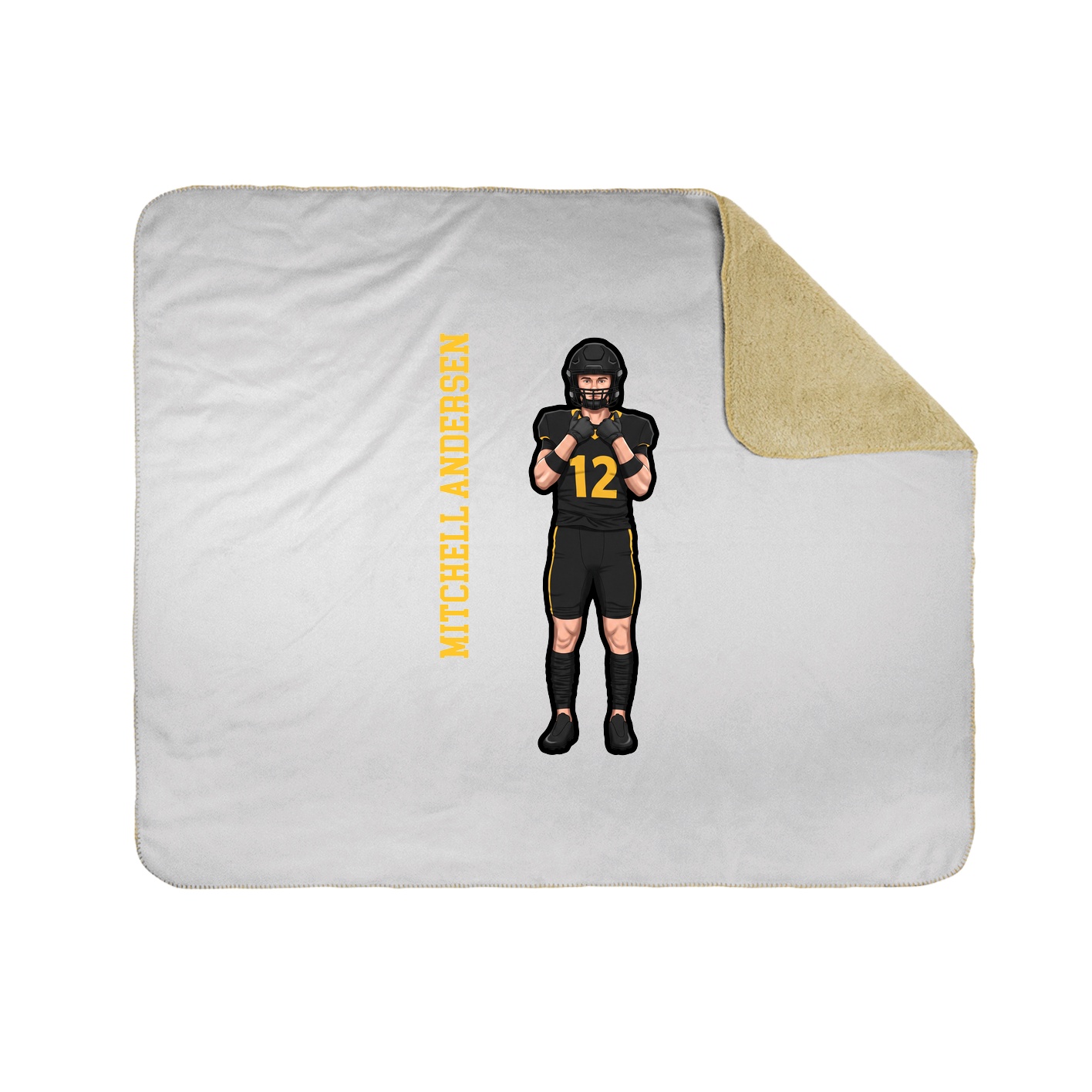 50x60 Sherpa Lined Throw Blanket