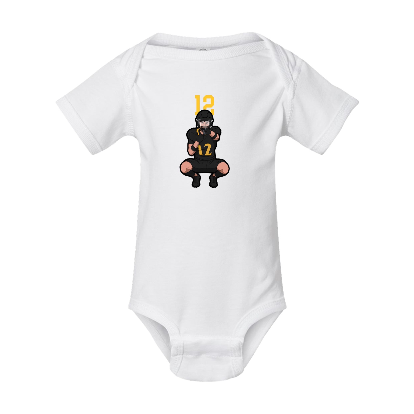 Baby Onesie — Number Top in White