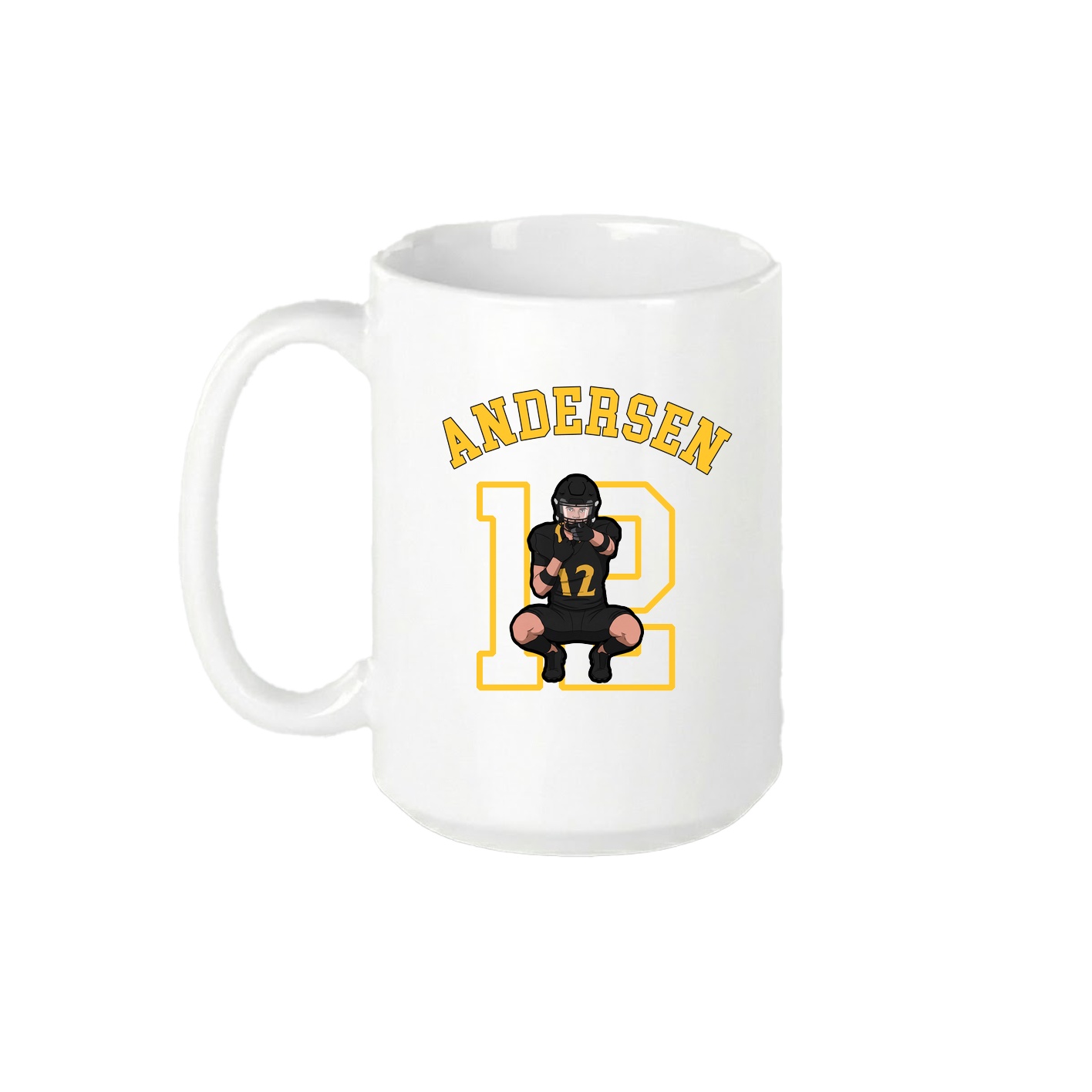 15oz Coffee Mug — Shirsey Arch in White