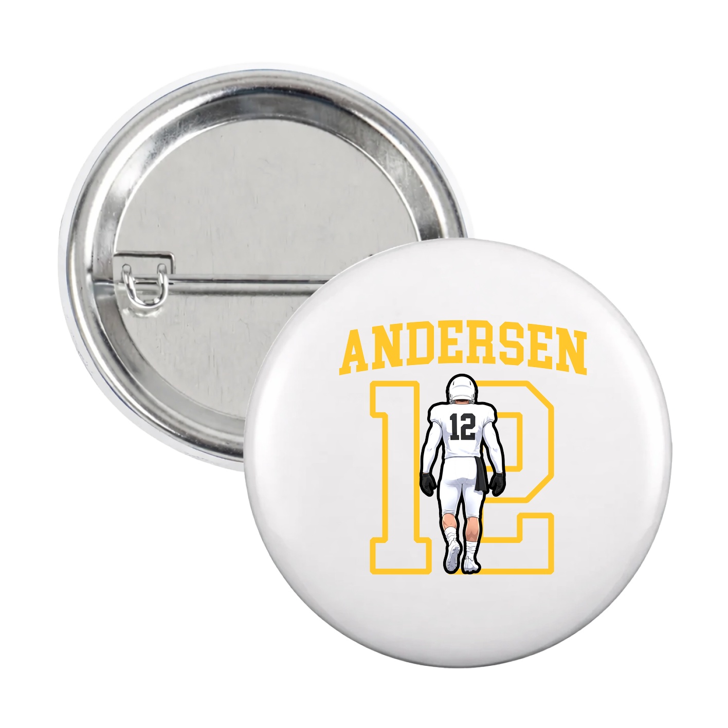 Game Day Button — Shirsey in White