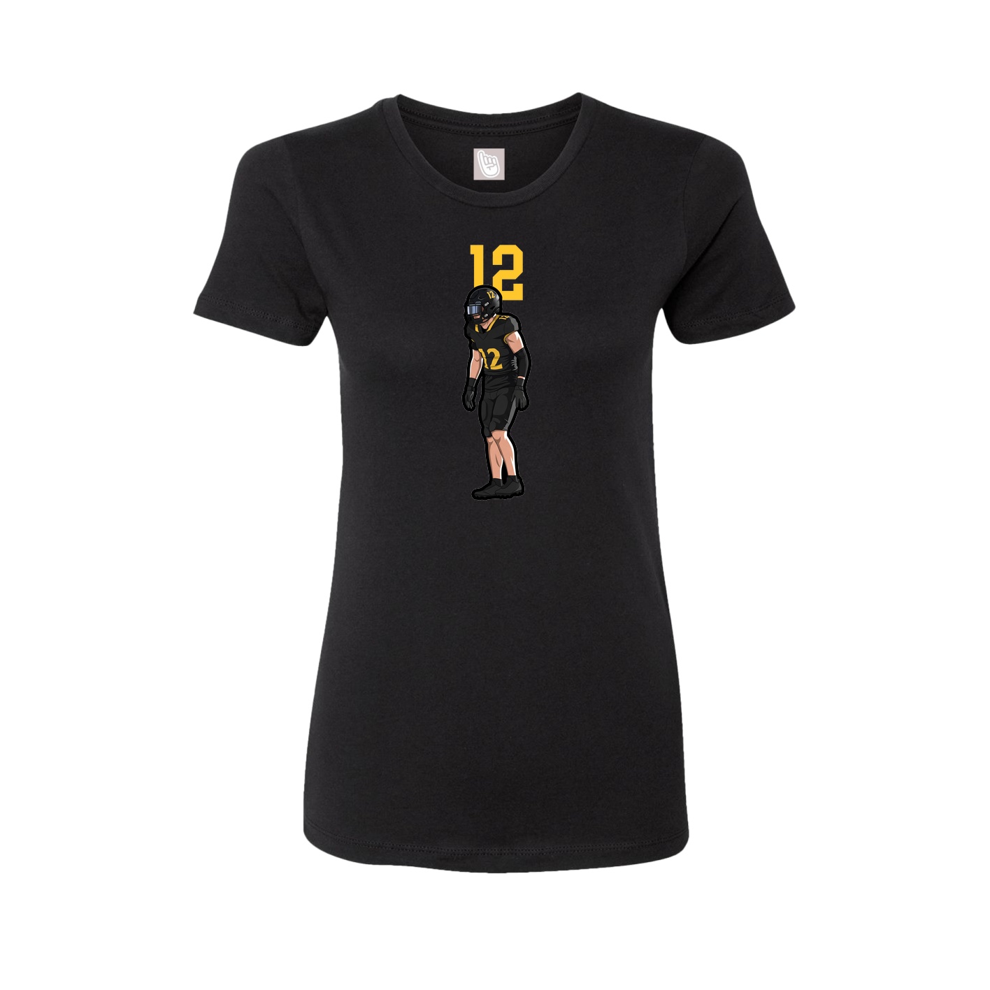 Womens Tee — Number Top in Black