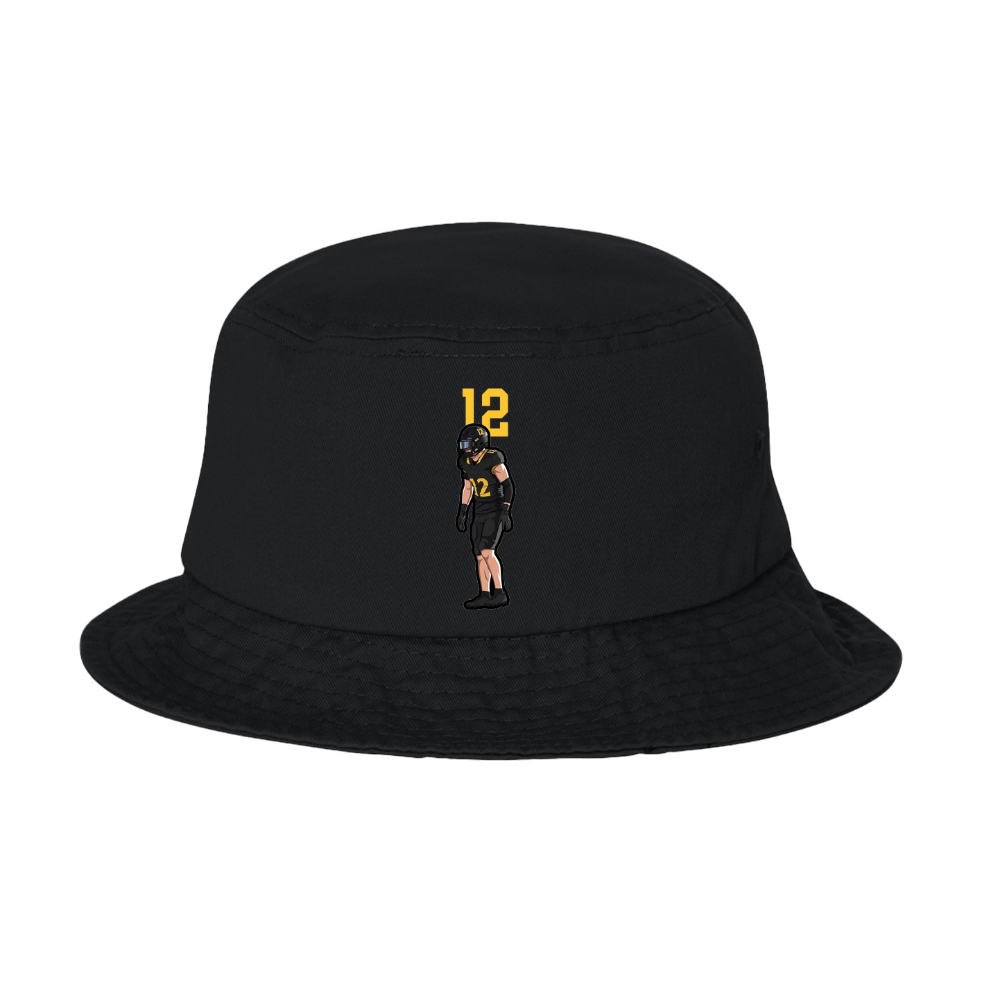 Bucket Cap — Number Top in Black