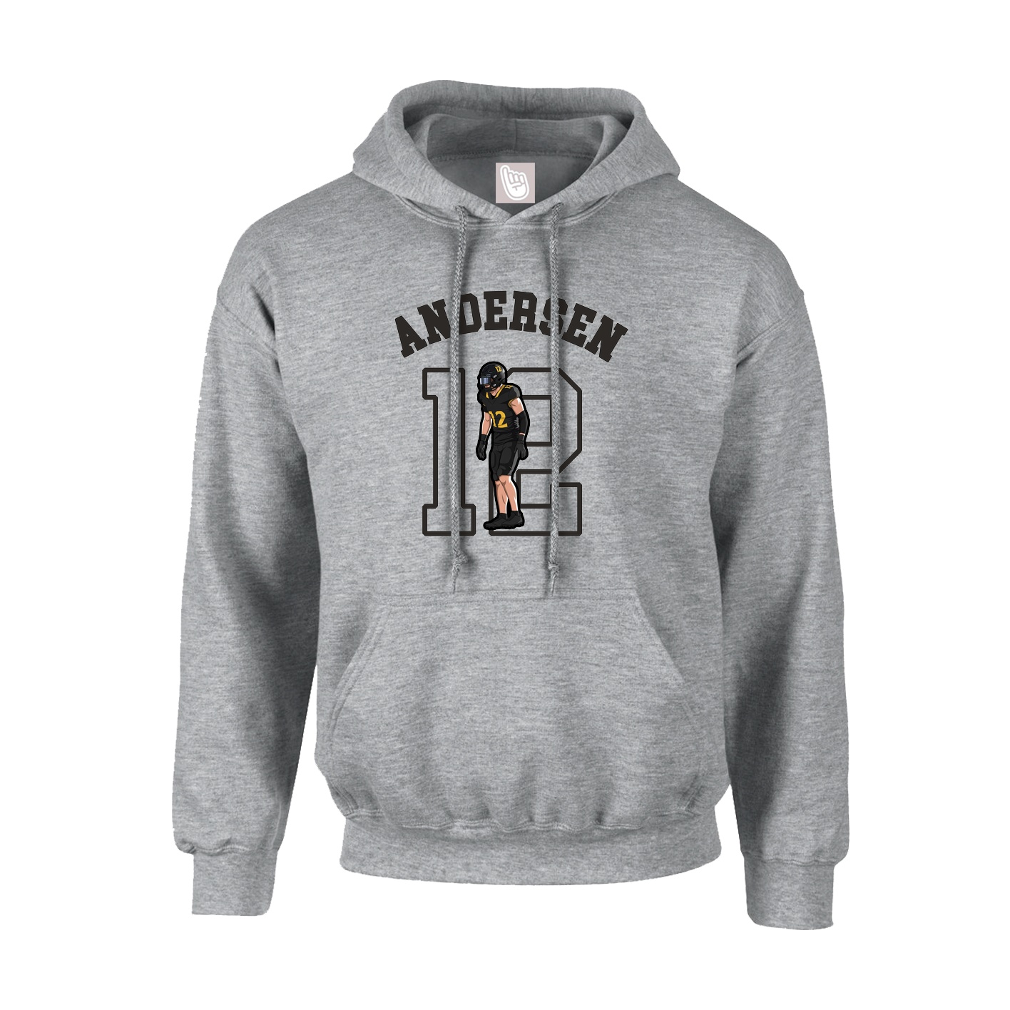 Youth Hoodie — Shirsey Arch in Grey
