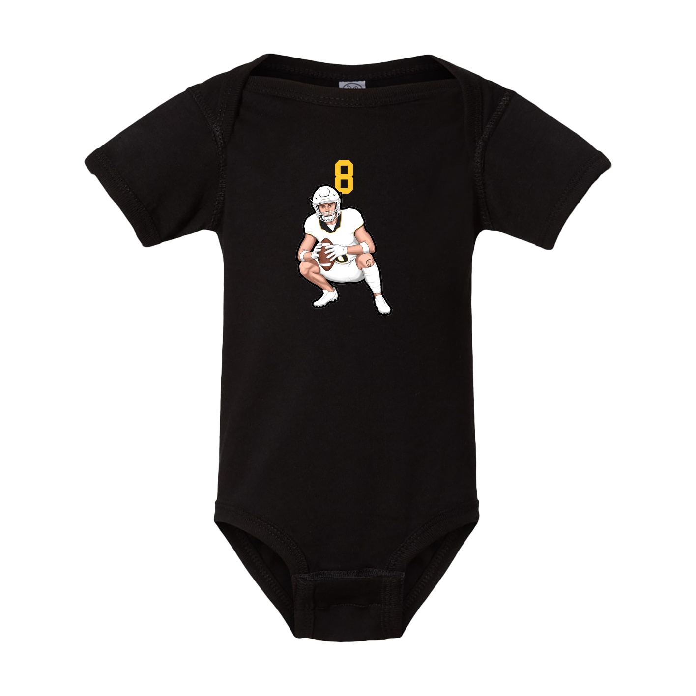 Baby Onesie — Number Top in Black