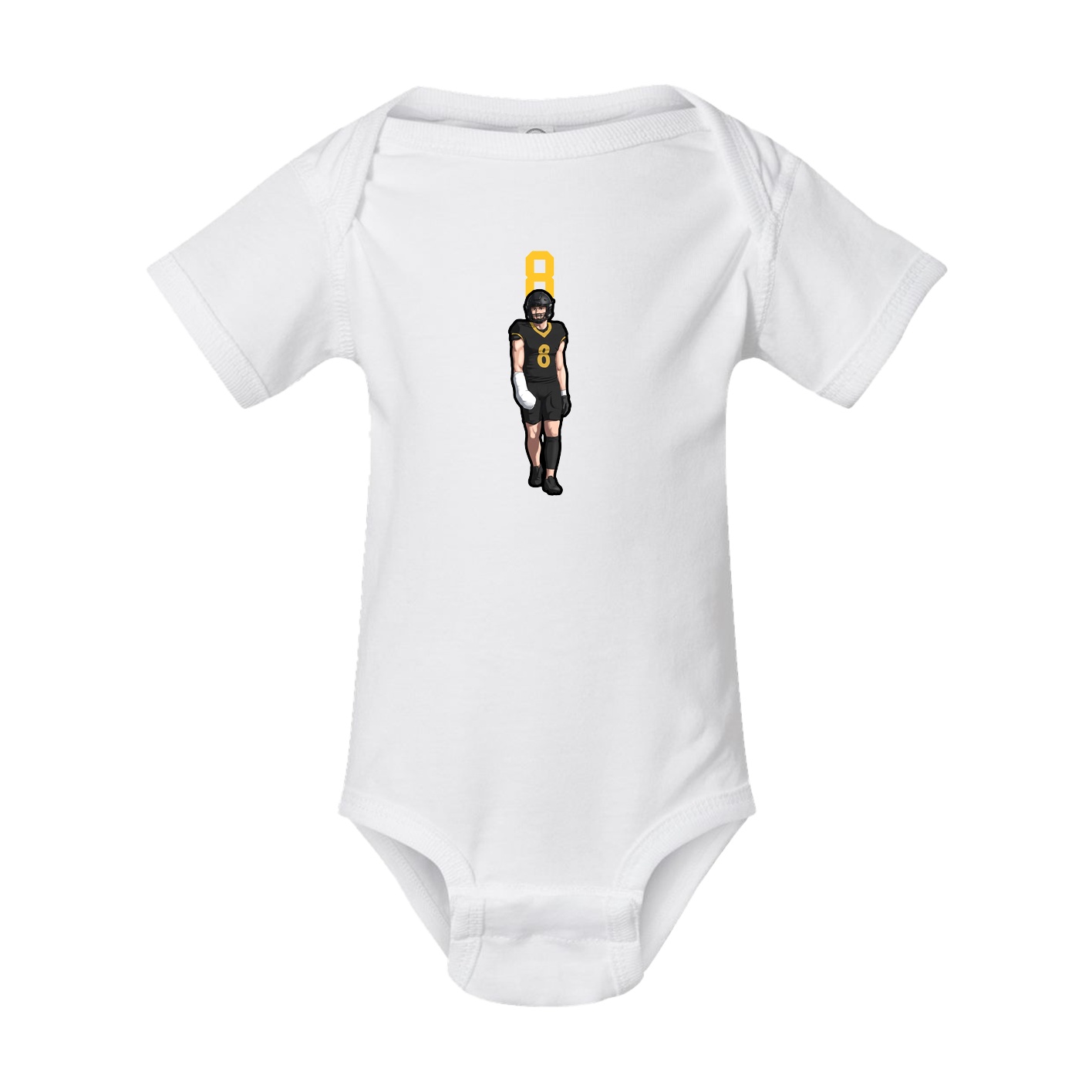 Baby Onesie — Number Top in White