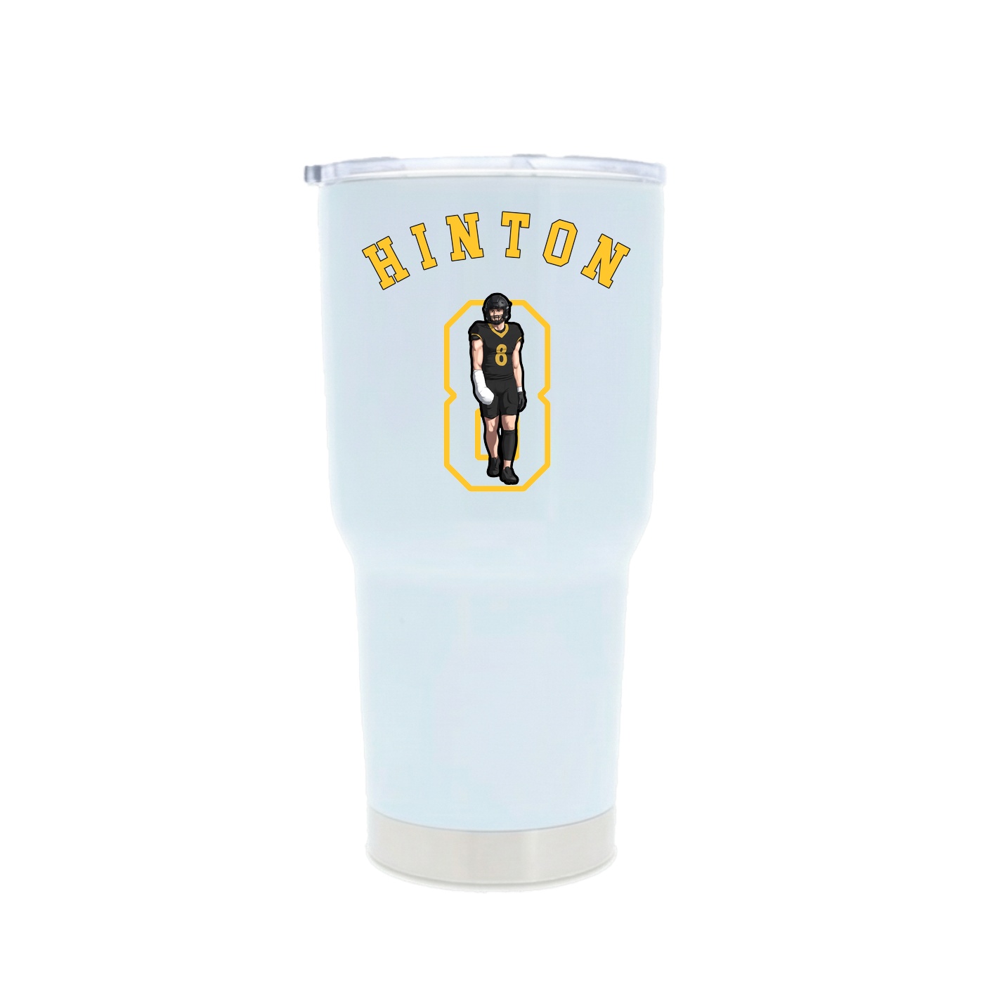 30oz Stainless Steel Tumbler — Shirsey Arch in White