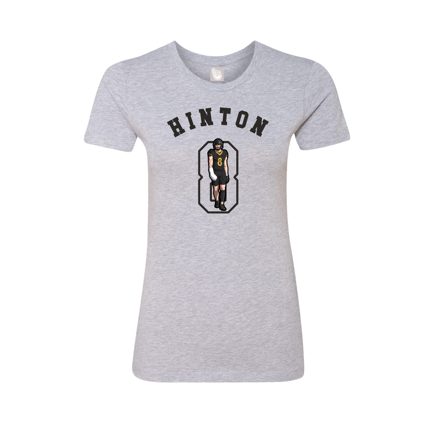 Fitted Women's Tee — Shirsey Arch in Grey