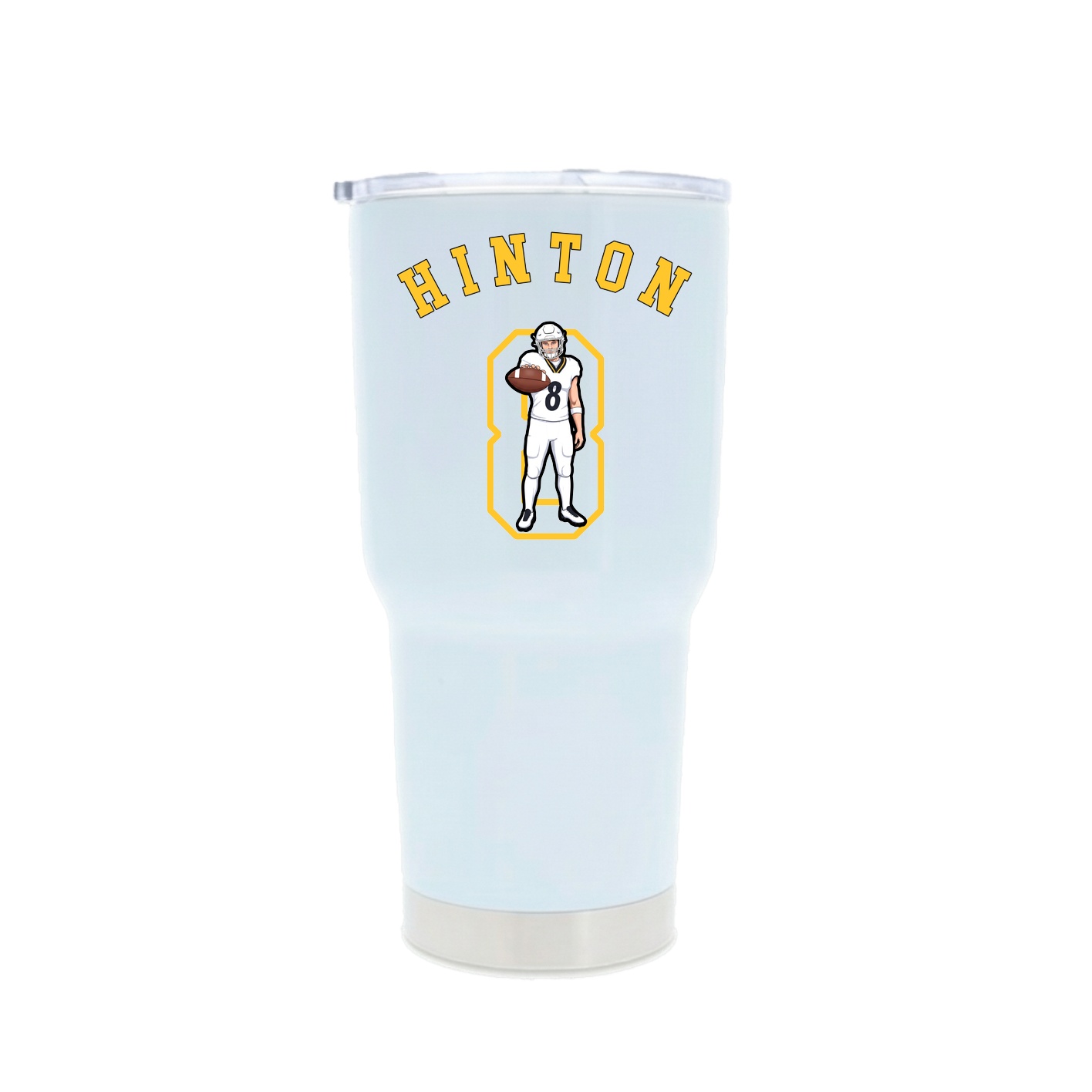 30oz Stainless Steel Tumbler — Shirsey Arch in White