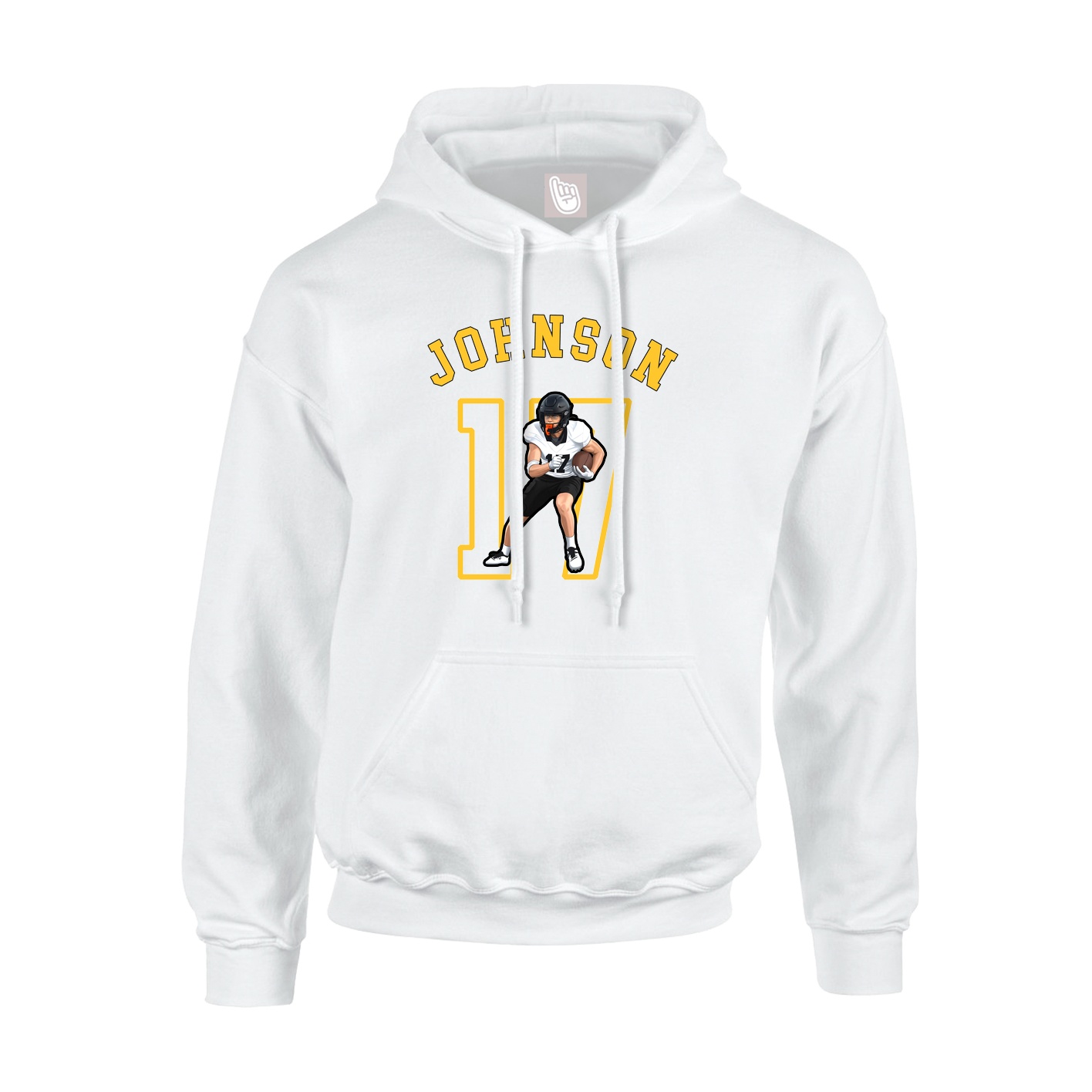Youth Hoodie — Shirsey Arch in White