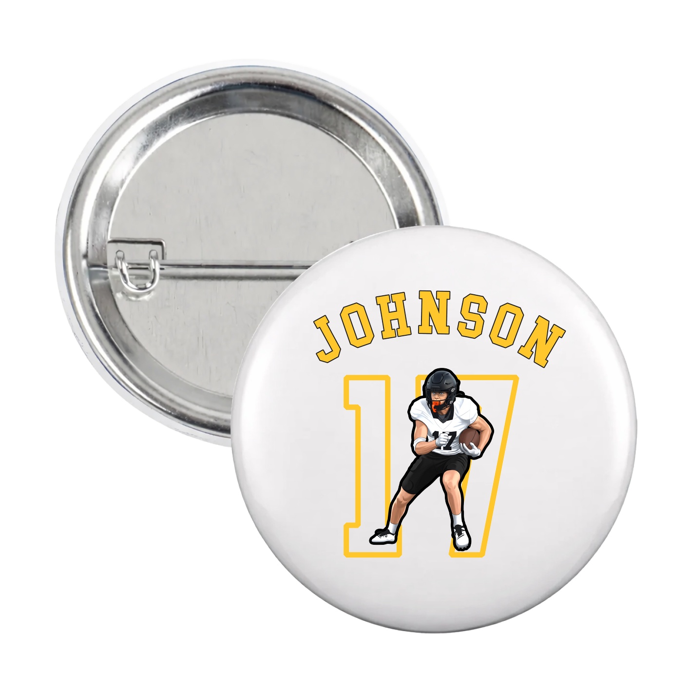 Game Day Button — Shirsey Arch in White