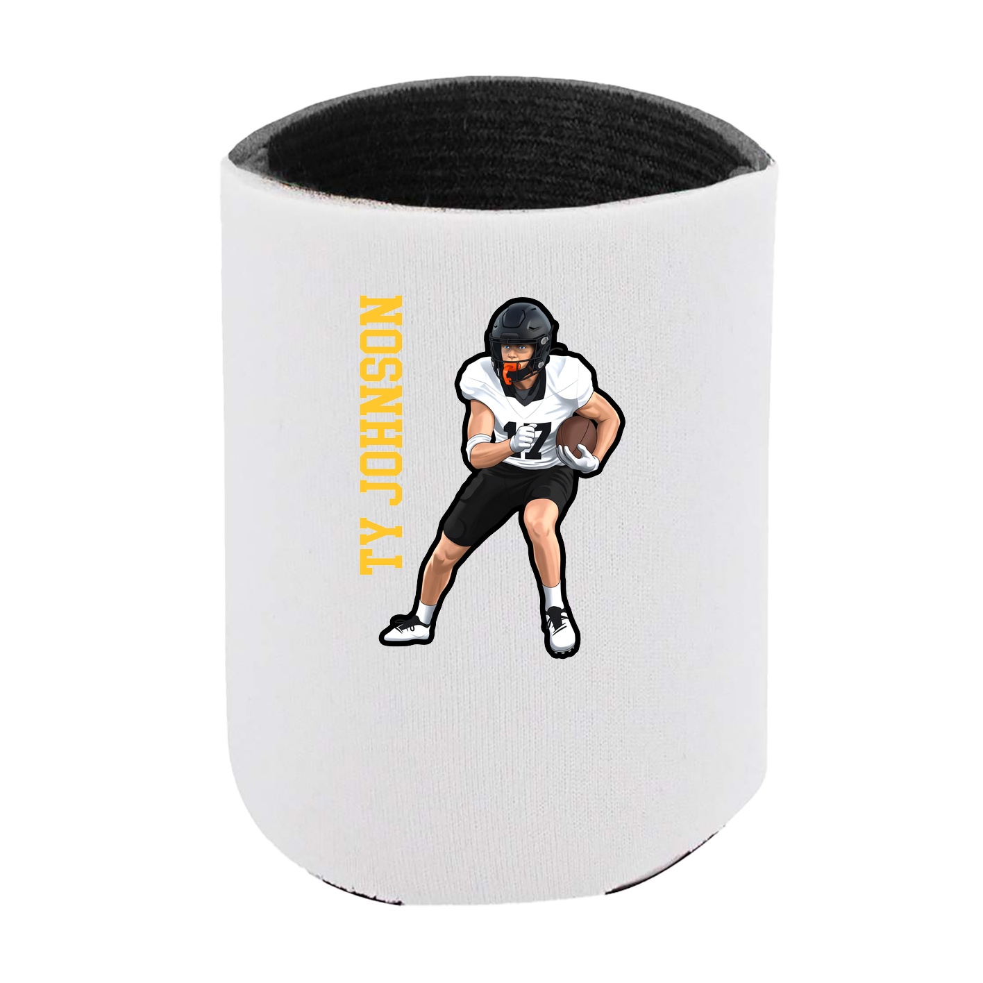 Can Holder — Name Vertical in White