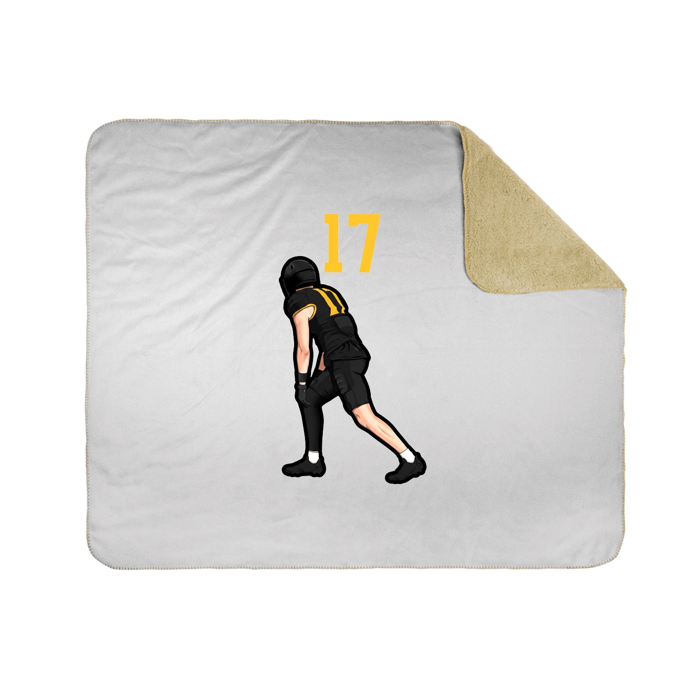 Throw Blanket — Number Top in White