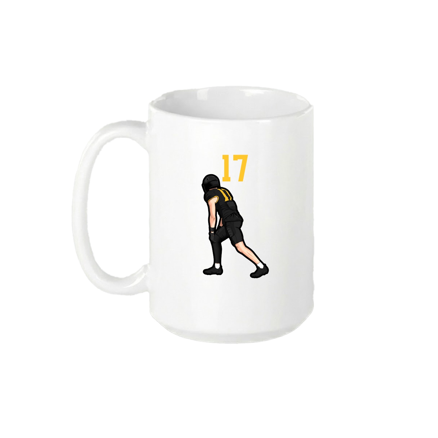 15oz Coffee Mug — Number Top in White