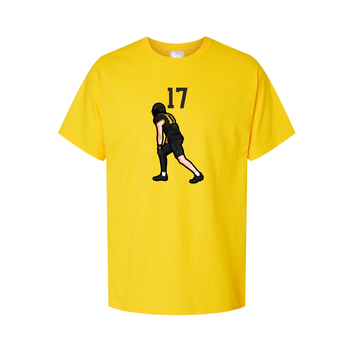 Youth Tee — Number Top in Gold