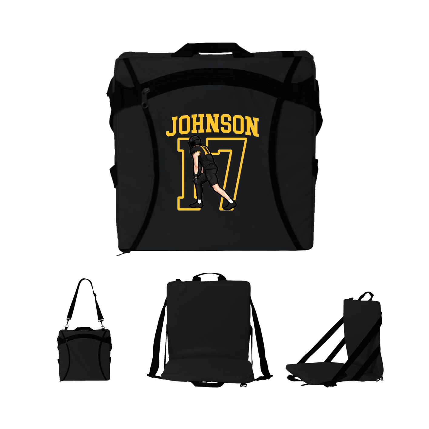 Folding Stadium Seat — Shirsey in Black