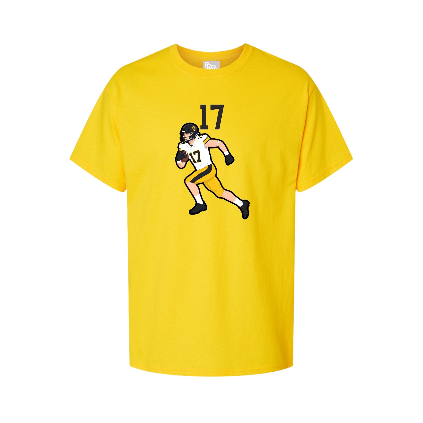 Youth Tee — Number Top in Gold
