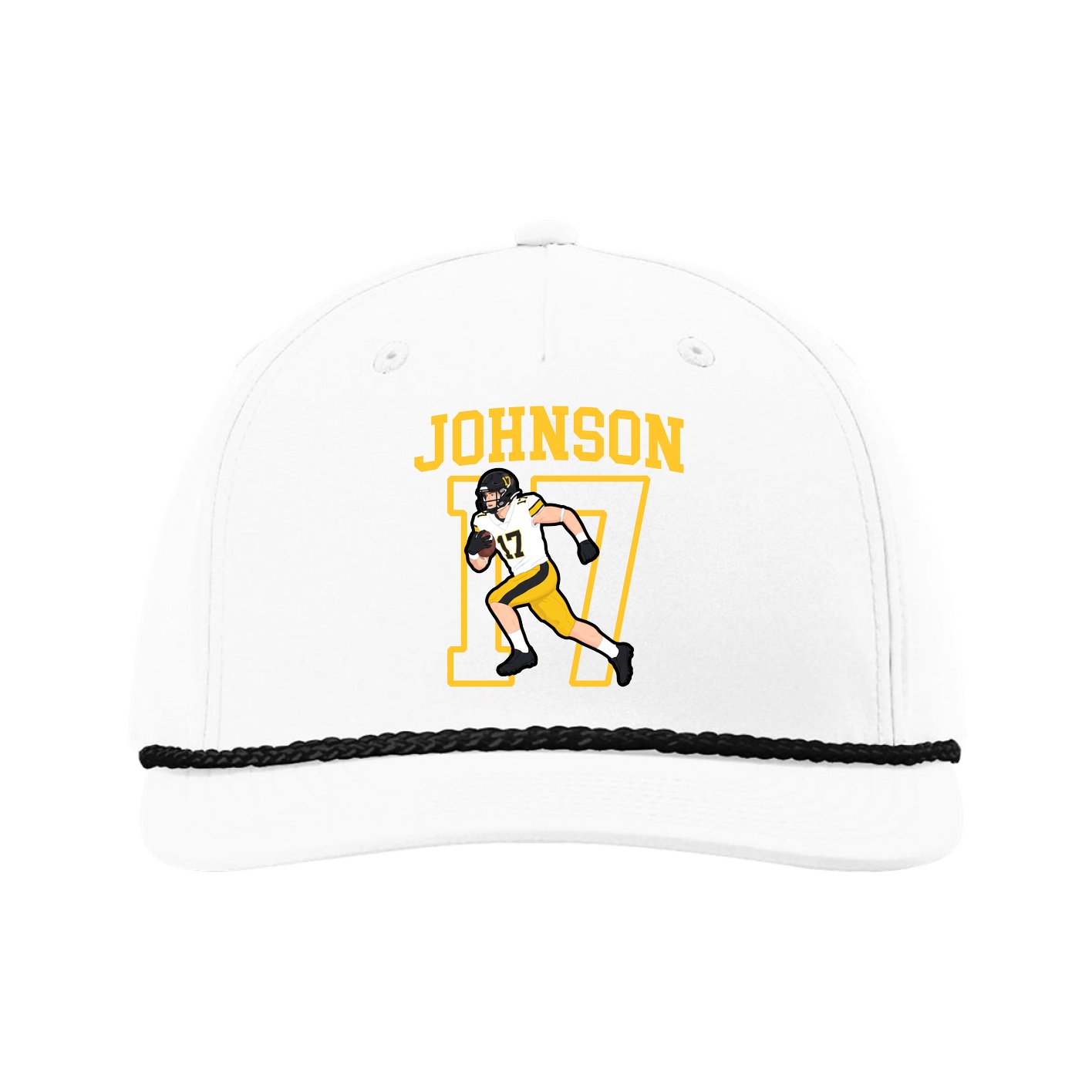 Five-Panel Classic Rope Cap — Shirsey in White