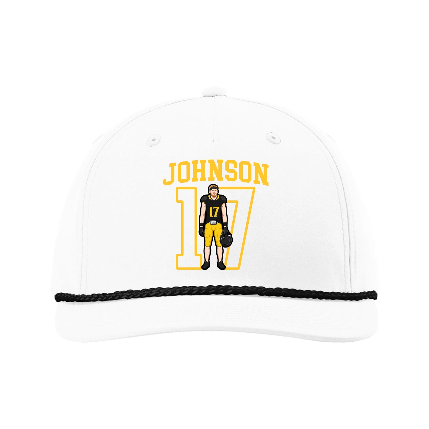 Five-Panel Classic Rope Cap — Shirsey in White