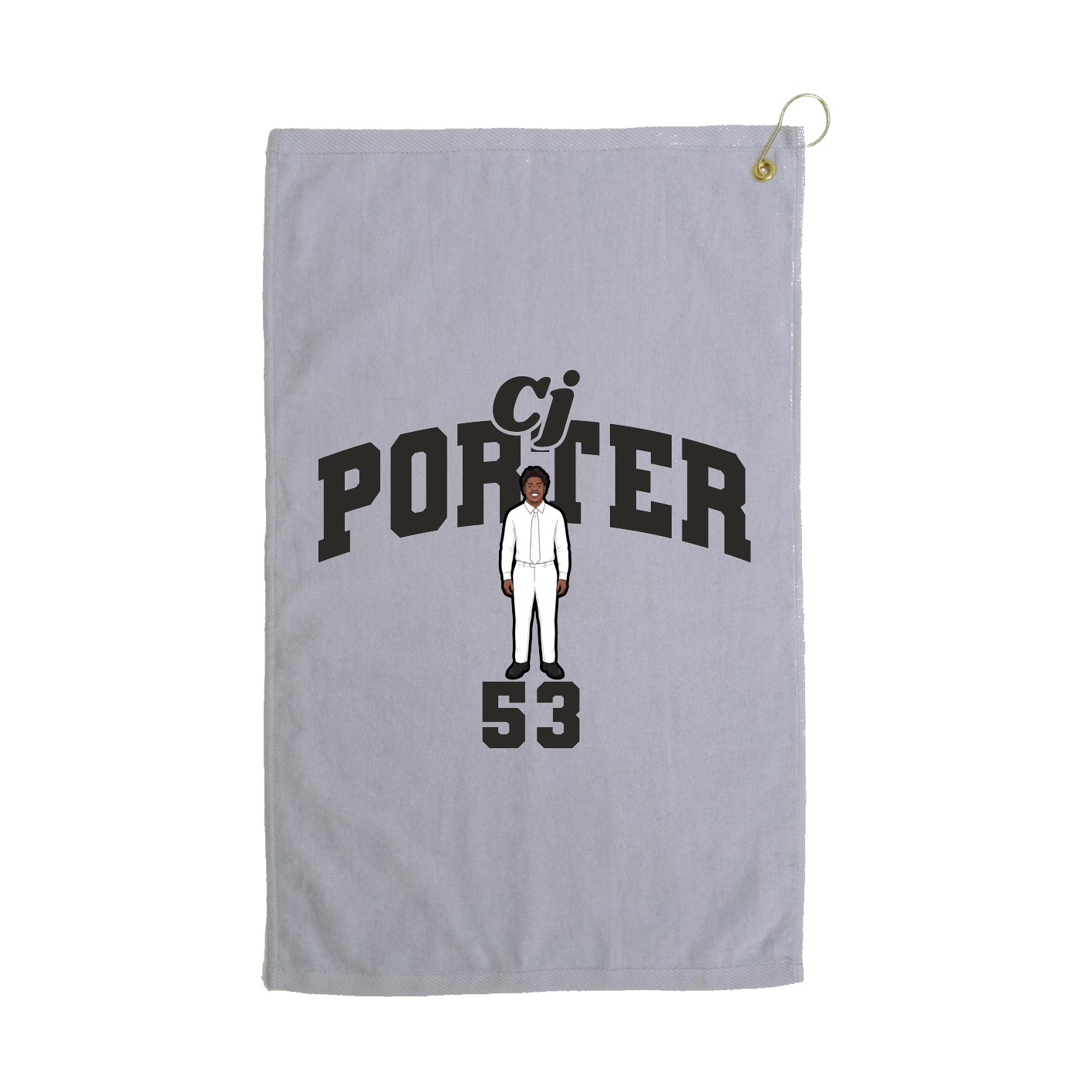 Golf Towel — Signature Arch in Grey