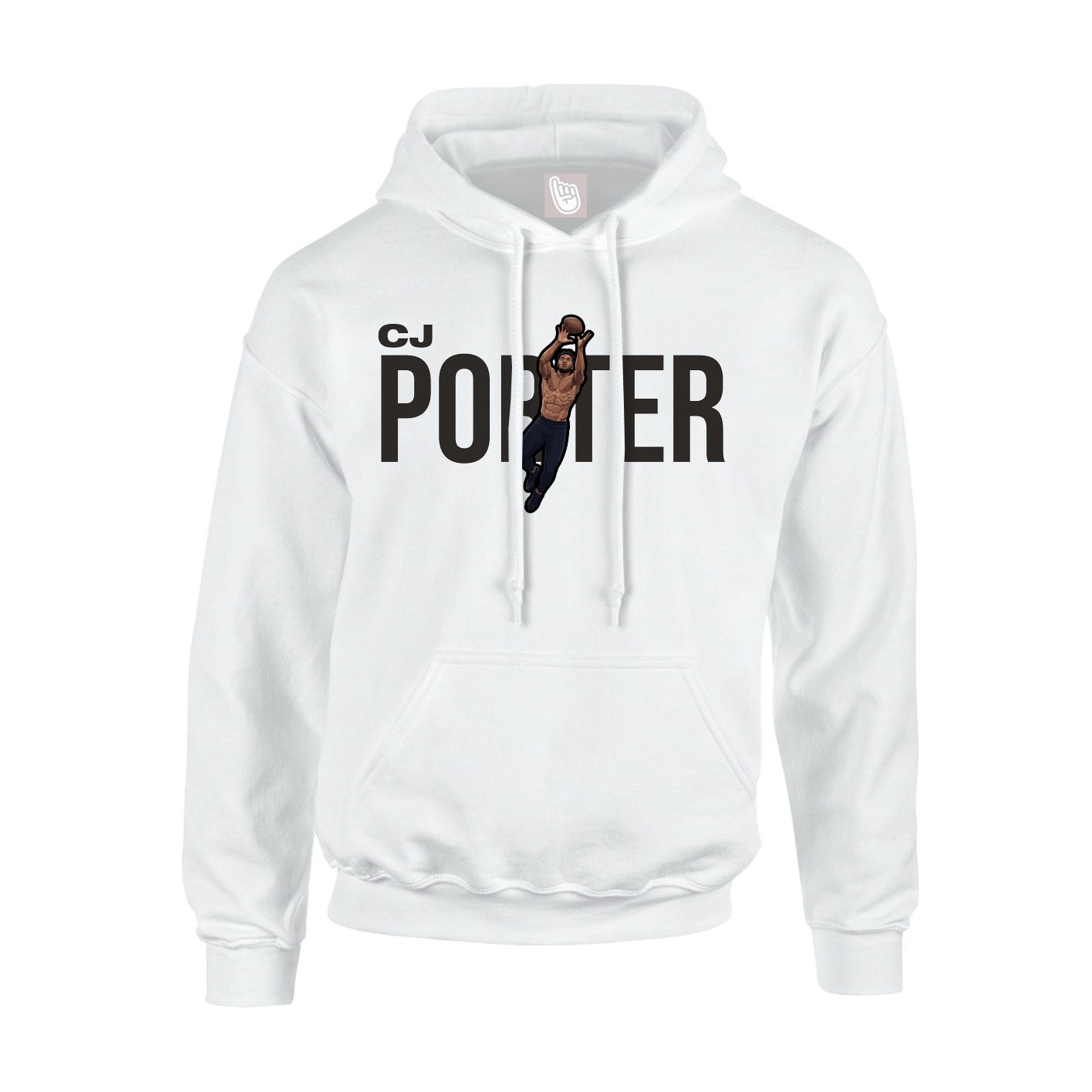 Youth Hoodie — Player Name in White