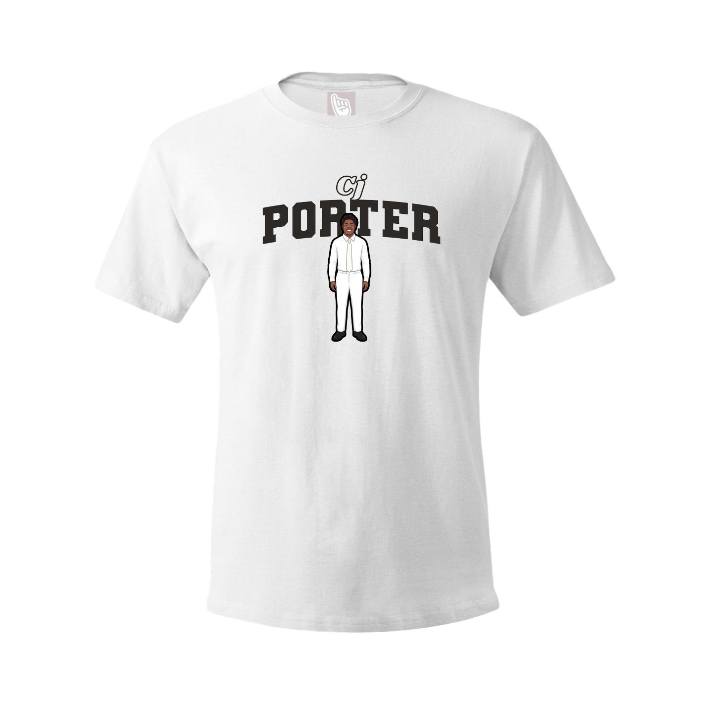 Tee — Name Arch in White