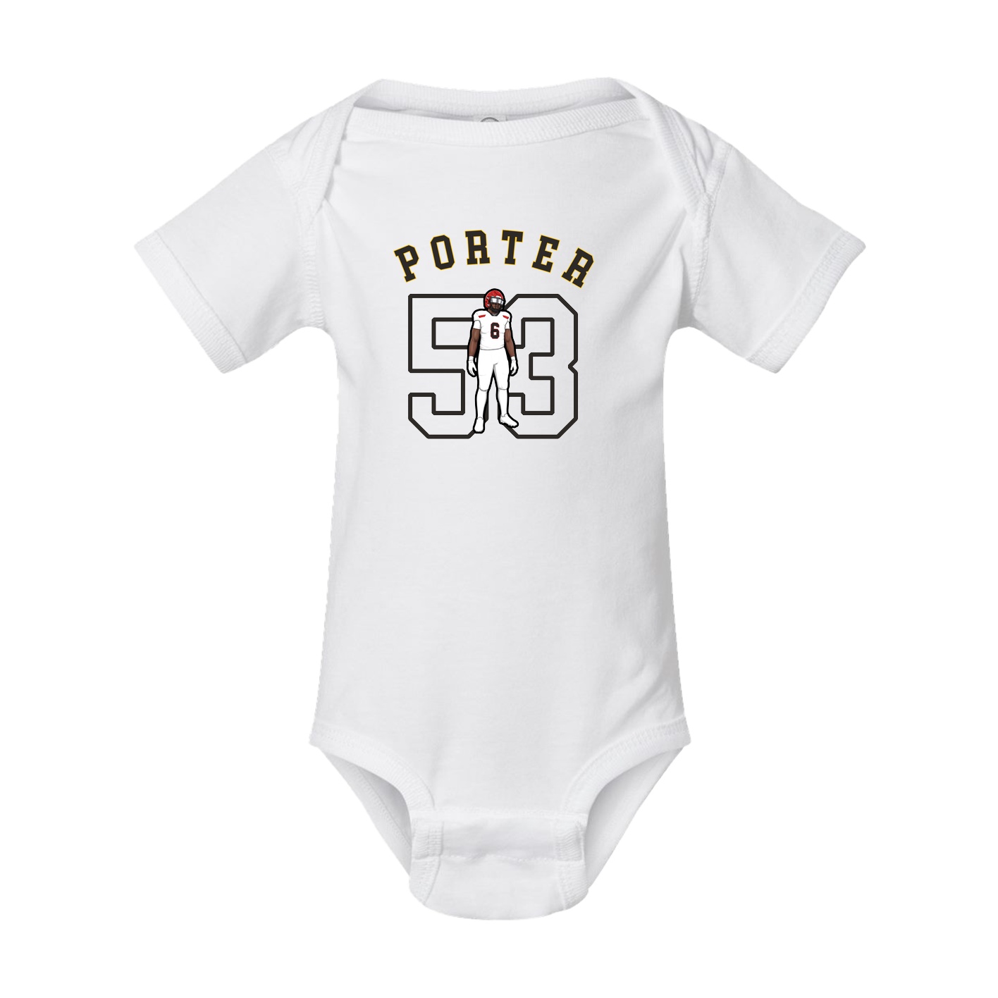 Baby Onesie — Shirsey Arch in White