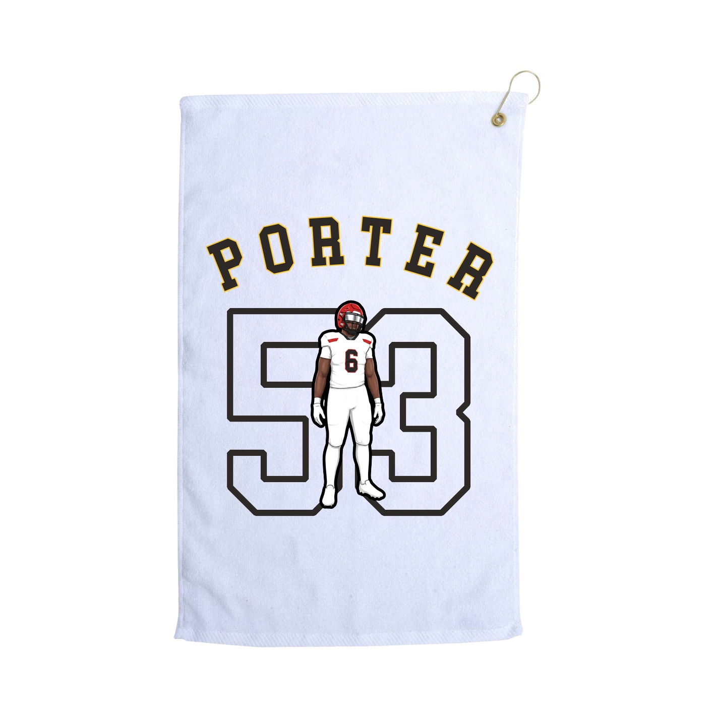 Golf Towel — Shirsey Arch in White