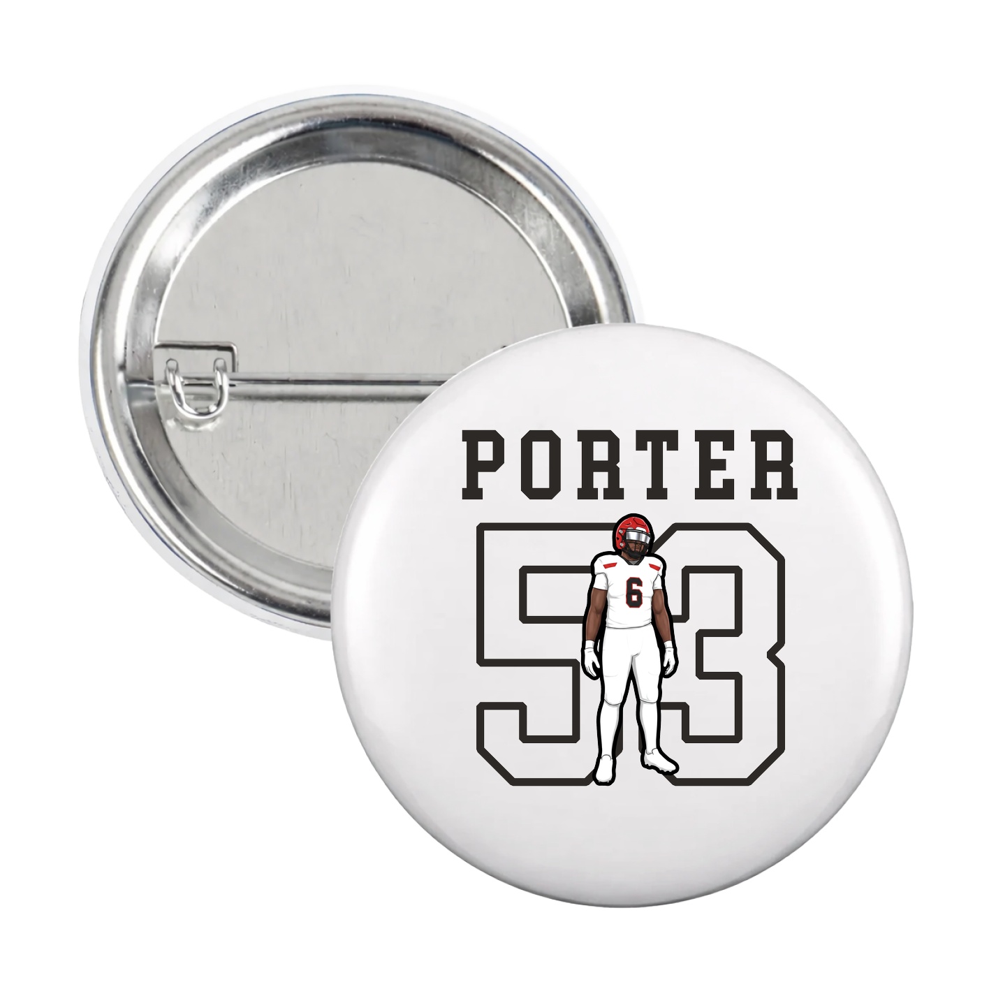 Game Day Button — Shirsey in White