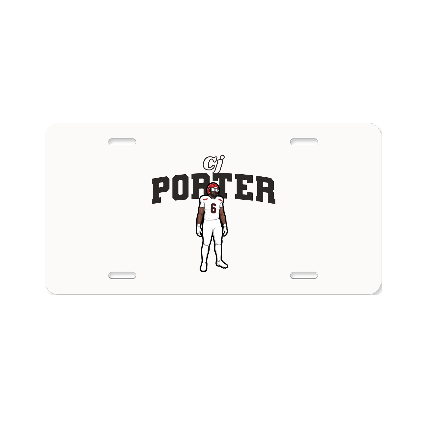 License Plate — Name Arch in Classic