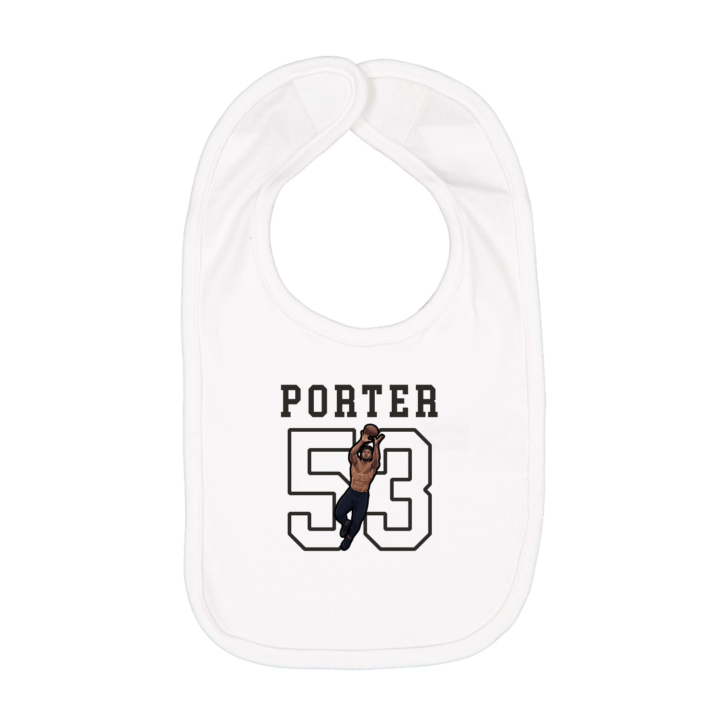 Infant Bib — Shirsey in White