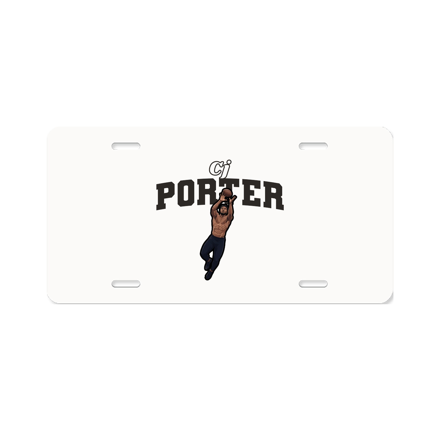 License Plate — Name Arch in Classic