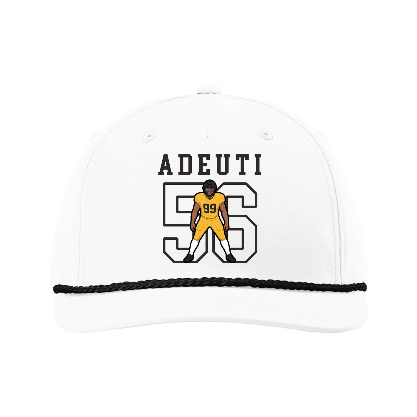 Five-Panel Classic Rope Cap — Shirsey in White