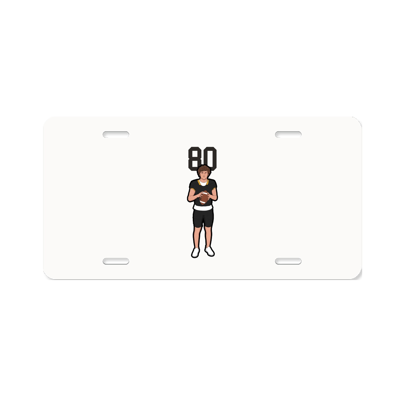 License Plate — Number Top in Classic