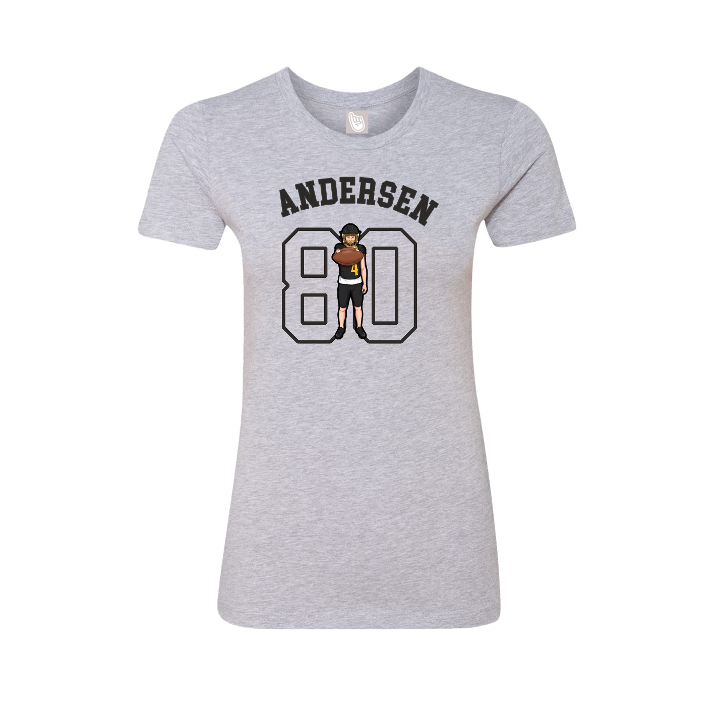 Fitted Women's Tee — Shirsey Arch in Grey