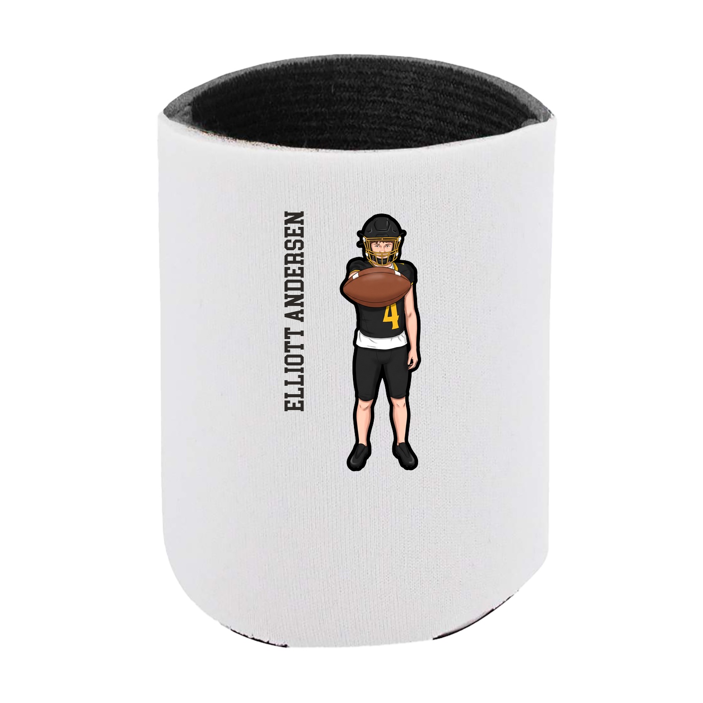 Can Holder — Name Vertical in White