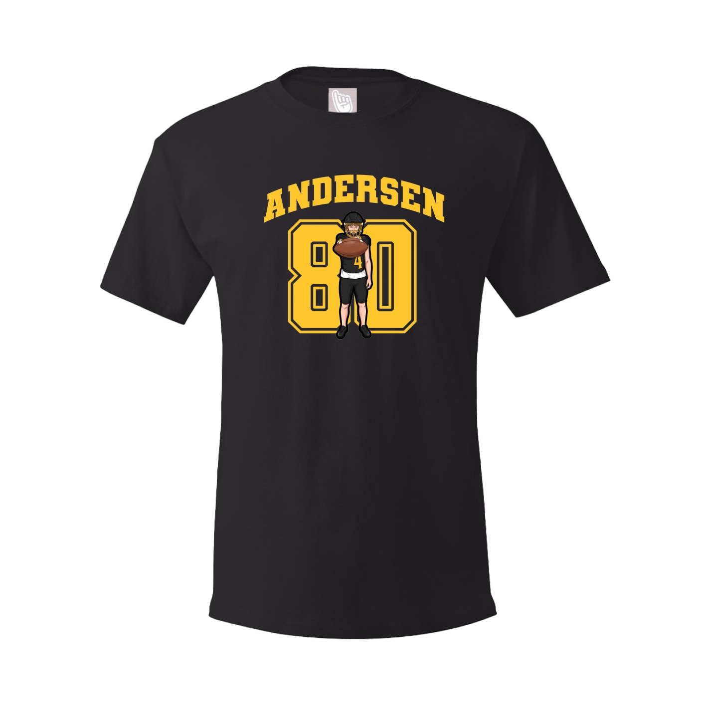 Youth Tee — Number in Black