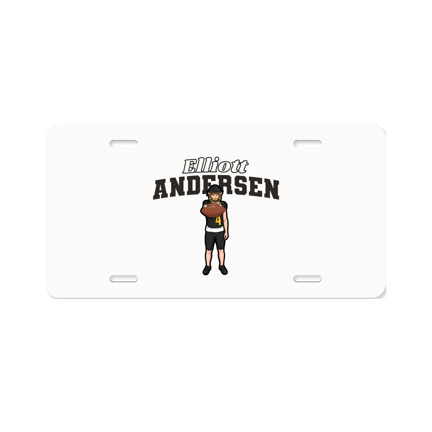 License Plate — Name Arch in Classic