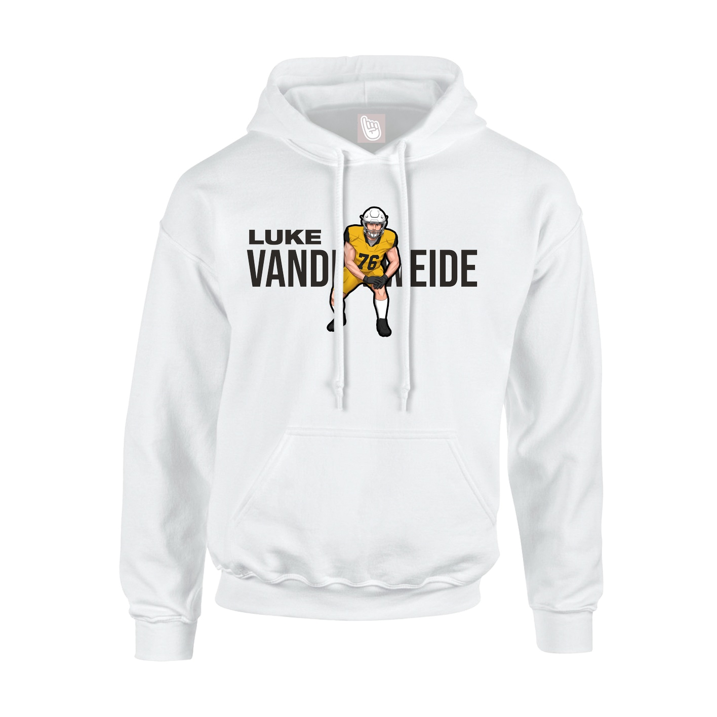 Hoodie — Player Name in White