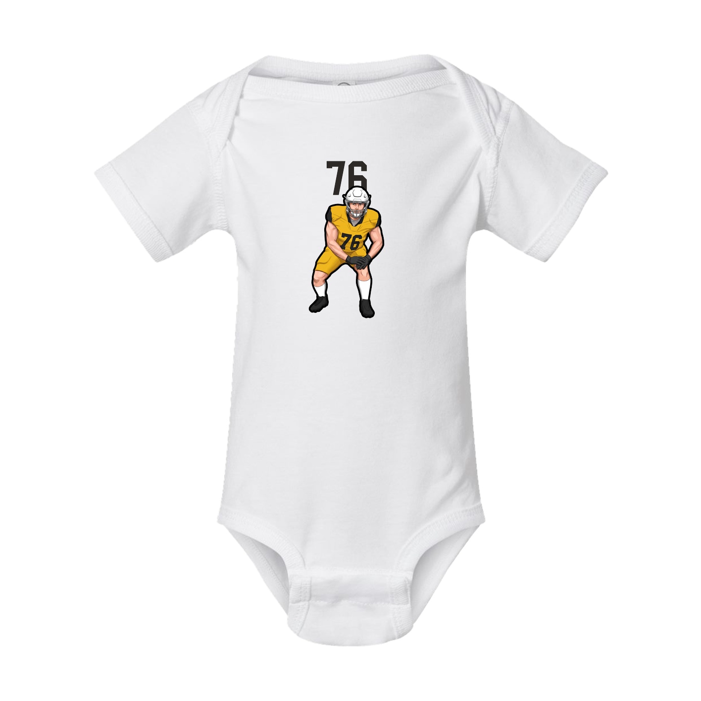 Baby Onesie — Number Top in White