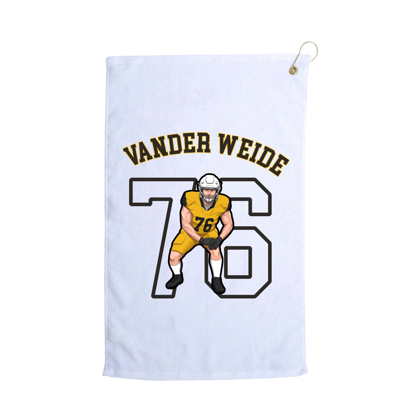 Golf Towel — Shirsey Arch in White