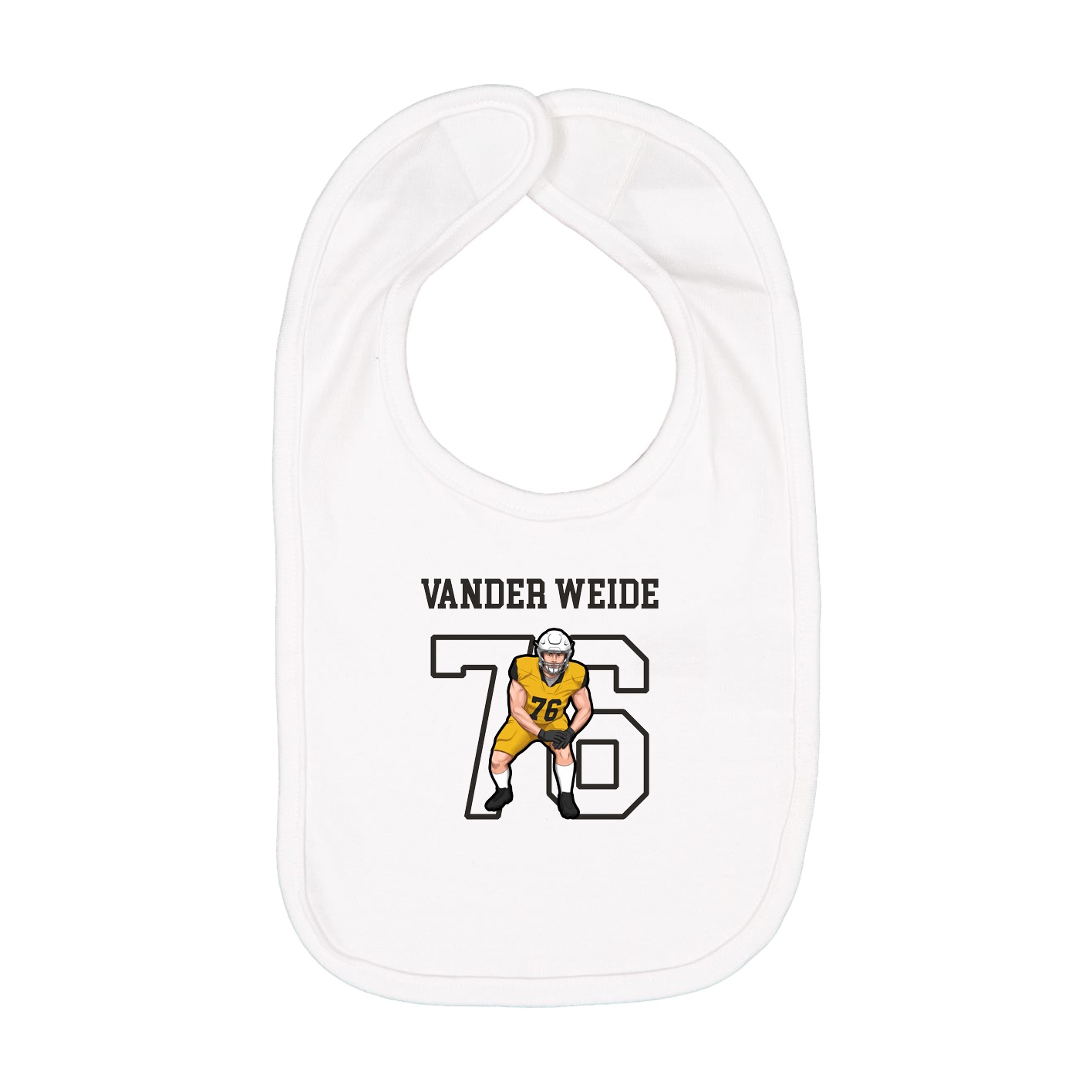 Infant Bib — Shirsey in White
