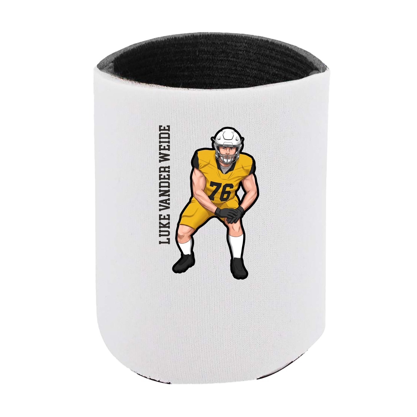 Can Holder — Name Vertical in White