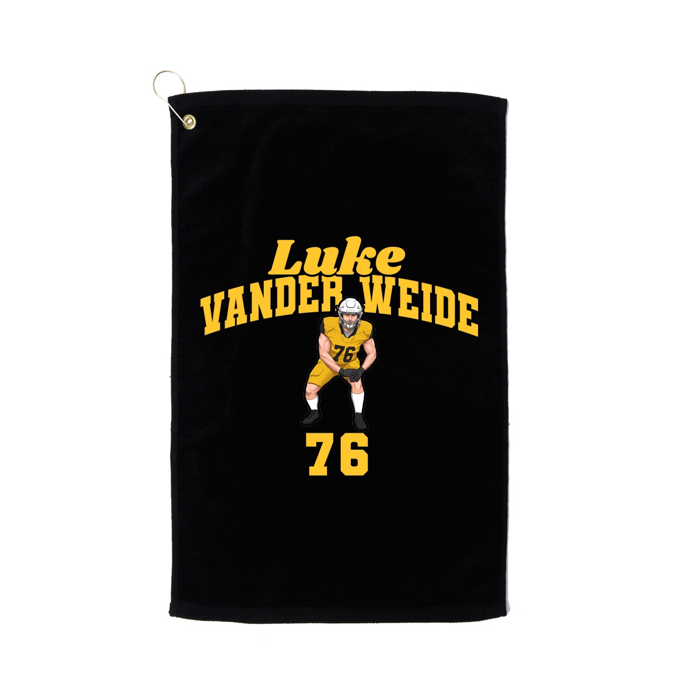 Golf Towel — Signature Arch in Black