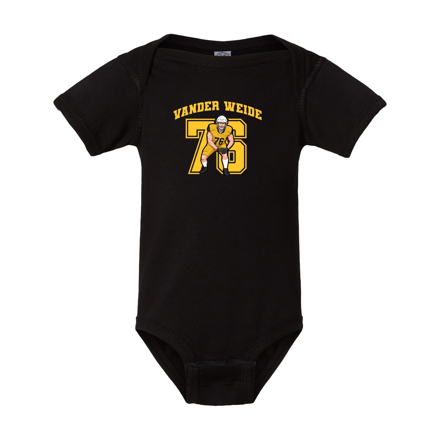 Baby Onesie — Number in Black
